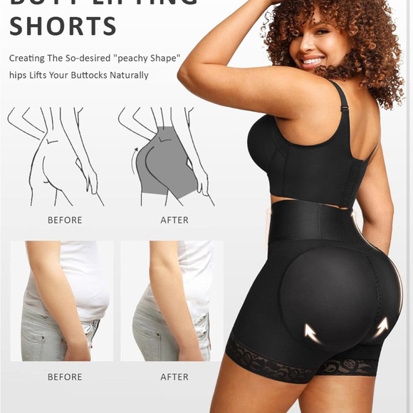 FeelinGirl Butt Lifting Shapewear Tummy Control Body Shaper, Butt Hip Enhancer - Picture 2 of 5